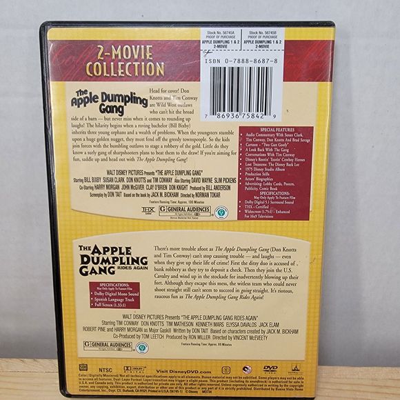 DVD The Apple Dumpling Gang / The Apple Dumpling Gang Rides Again - Picture 4 of 4